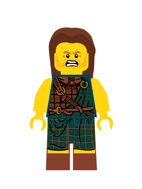 Illustrated Minifigure Using Pen Tool, Pen Tool, Pen Tool!